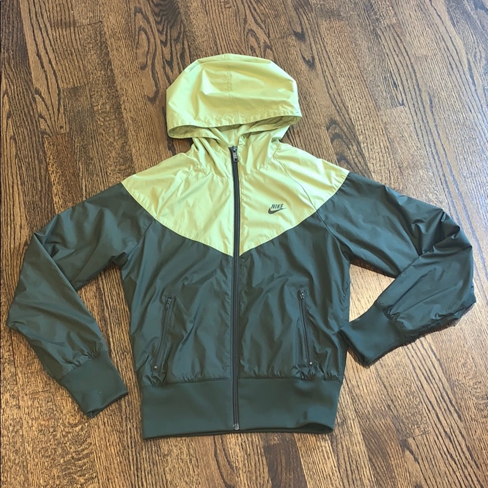 Nike Green Two Tone Raincoat
